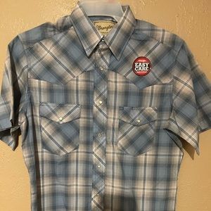 Men’s Wranglers medium button up shirt